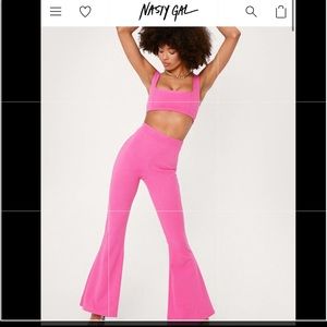 *Brand New* Nasty Gal pink 2 piece set.